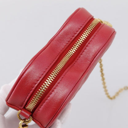 Louis Vuitton Coeur Heart on Chain Monogram Embossed Lambskin, Red, Leather, Clutch