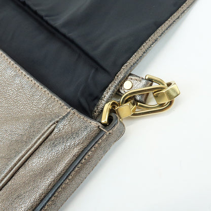 Loewe Shoulder bag Leather, Silver, Leather, Shoulder Bag