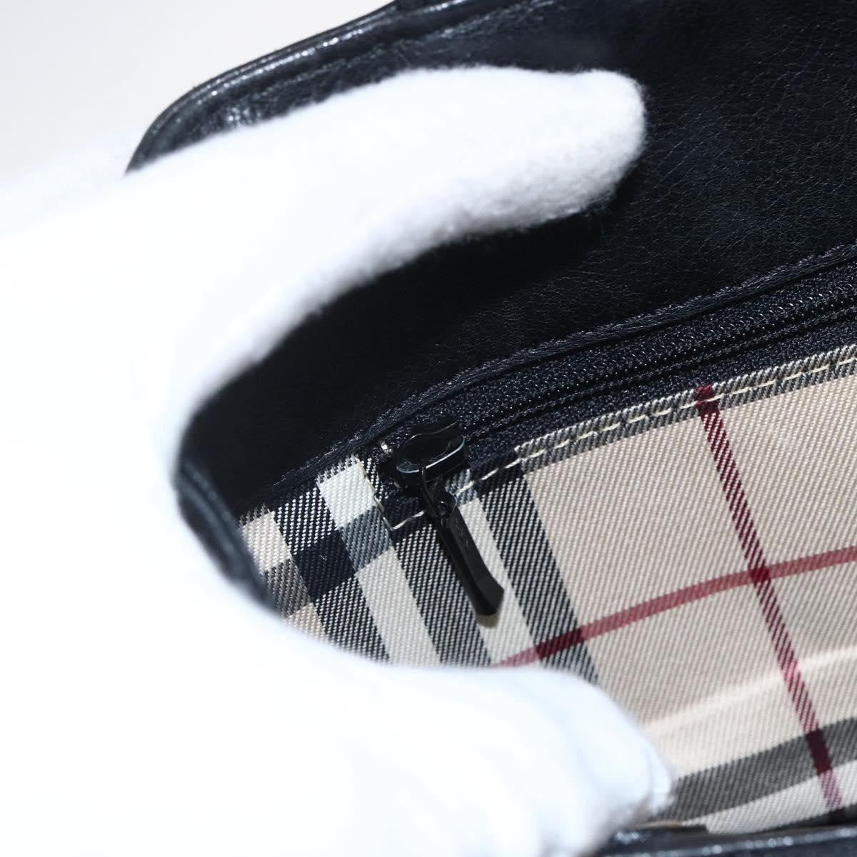 Burberry Vintage Leather, Black, Leather, Tote Bag