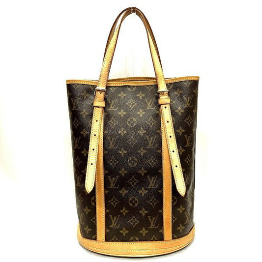 Louis Vuitton Bucket GM, Brown, Canvas, shoulder