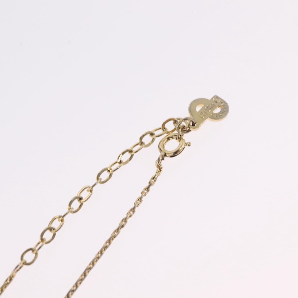 Christian Dior CD Pendant Metal, Gold, Metal, Necklace
