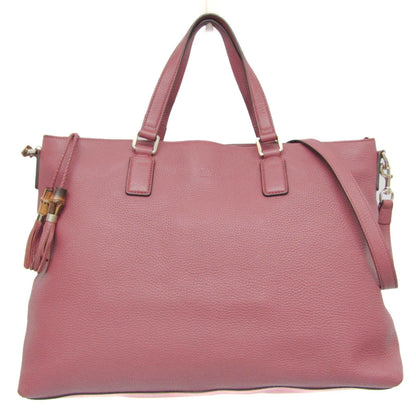 Gucci Bamboo, Pink, Leather, tote