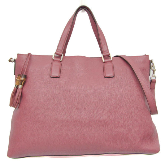 Gucci Bamboo, Pink, Leather, tote