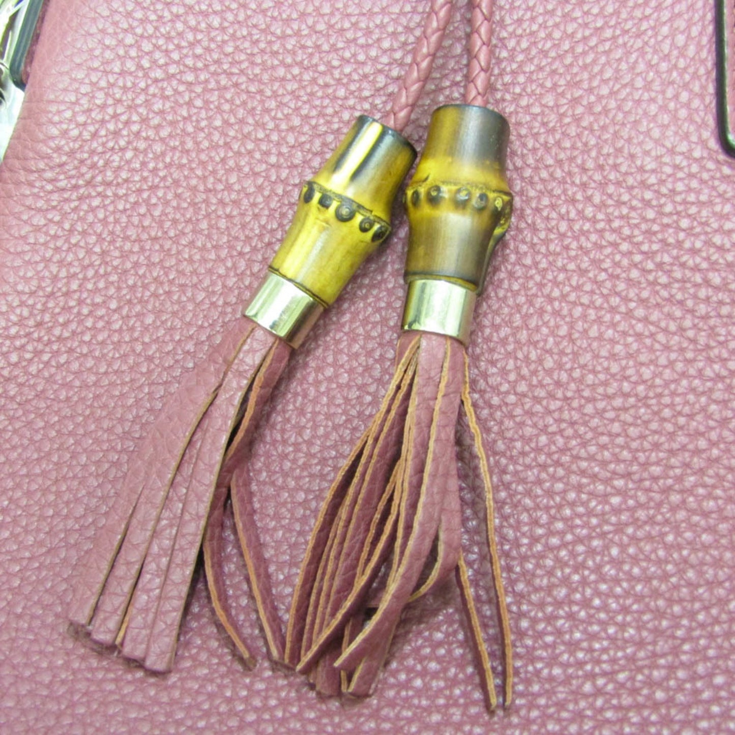 Gucci Bamboo, Pink, Leather, tote