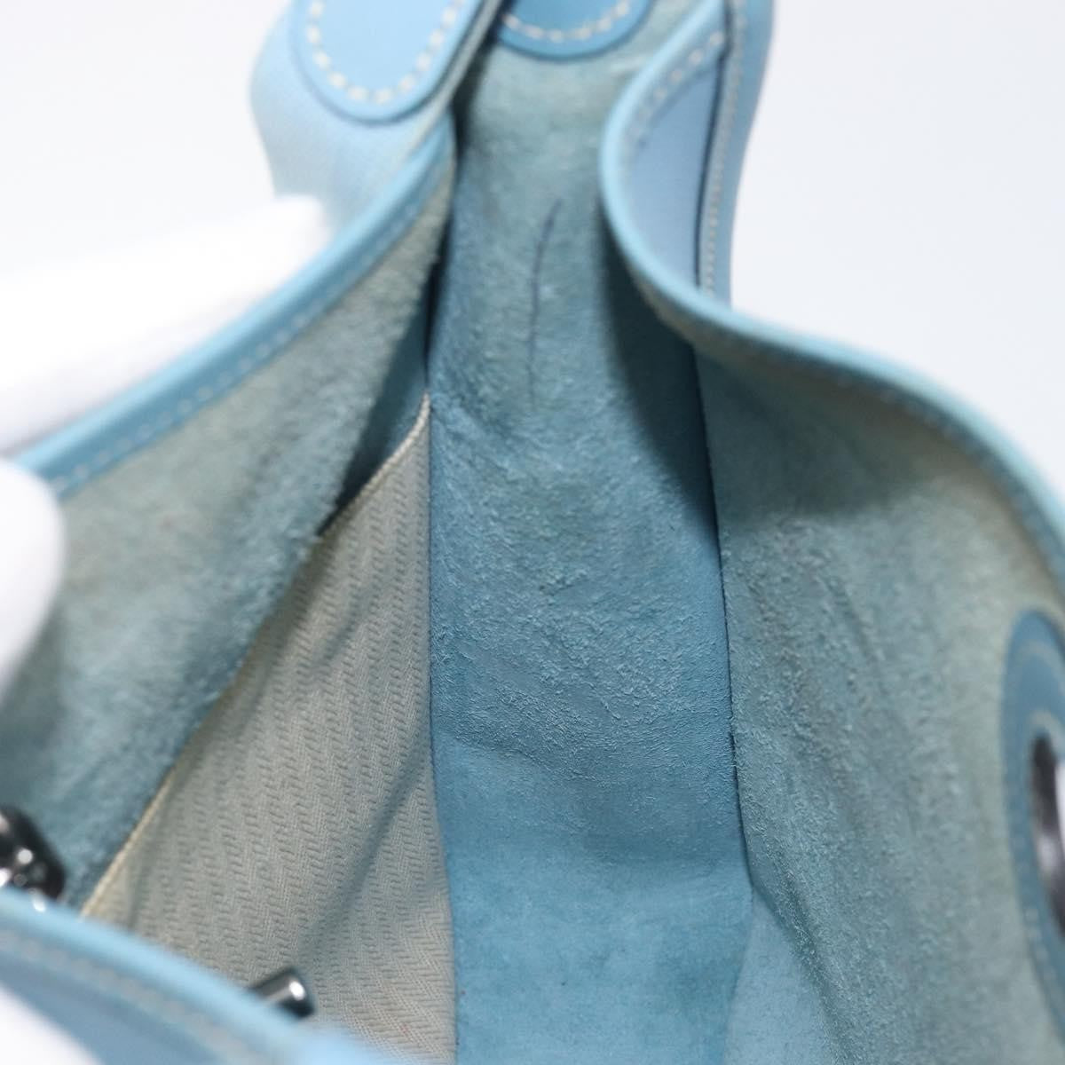 Hermes Vespa Courchevel, Blue, Leather, Shoulder Bag