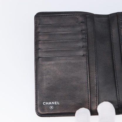 Chanel Brilliant CC French Quilted Patent, Black, Patent Leather, Wallet