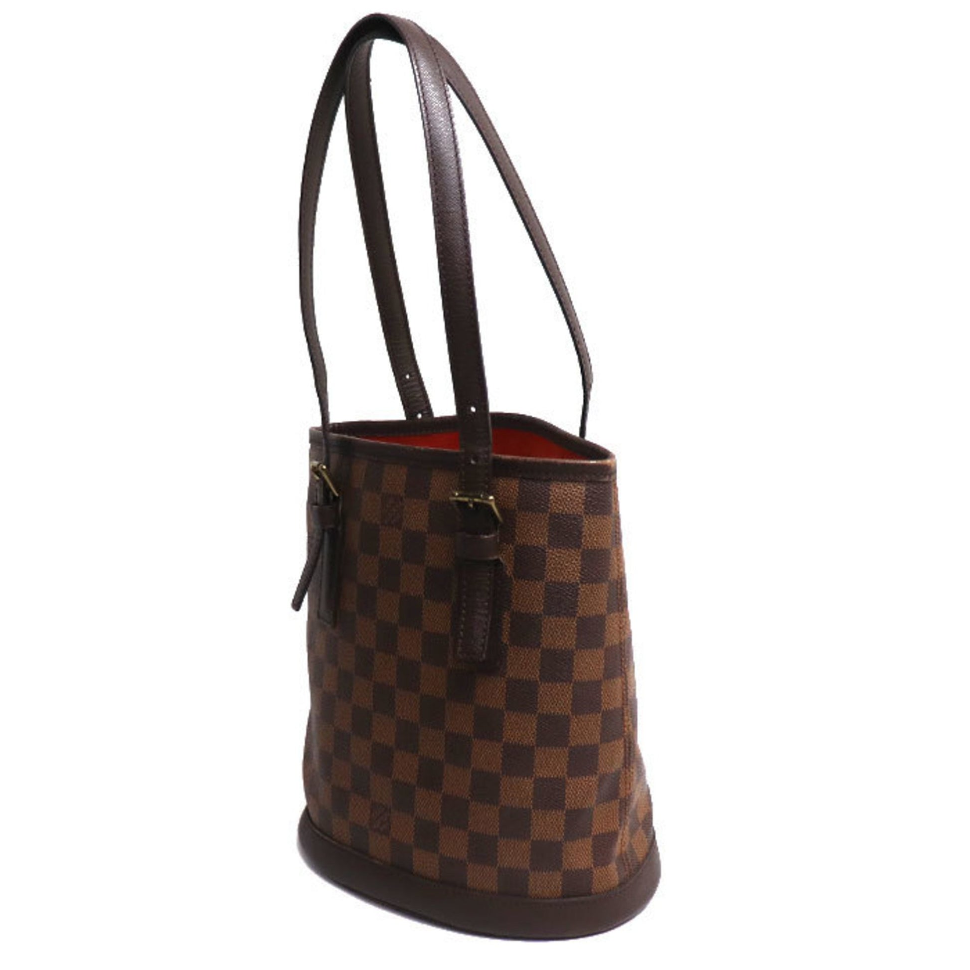 Louis Vuitton Marais, Brown, Canvas, tote