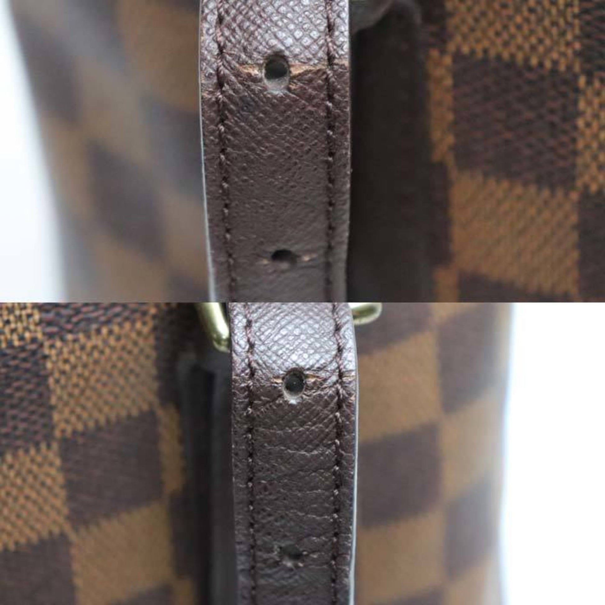 Louis Vuitton Marais, Brown, Canvas, tote