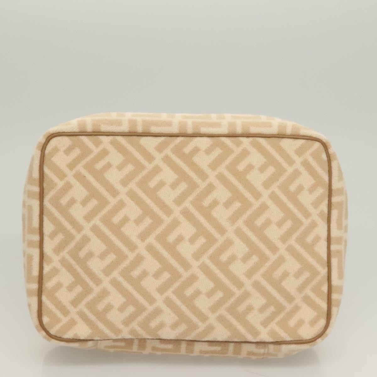 Celine Vintage Toiletry Macadam Coated Canvas, Beige, Canvas, Toiletry Case