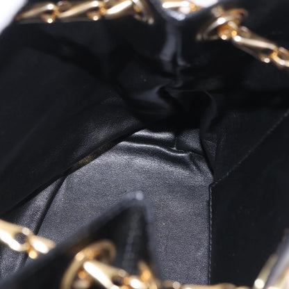 Celine Shoulder Leather, Black, Leather, Shoulder Bag