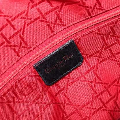 Christian Dior Vintage Lady Dior Cannage Quilt Lambskin, Black, Leather, Handbag