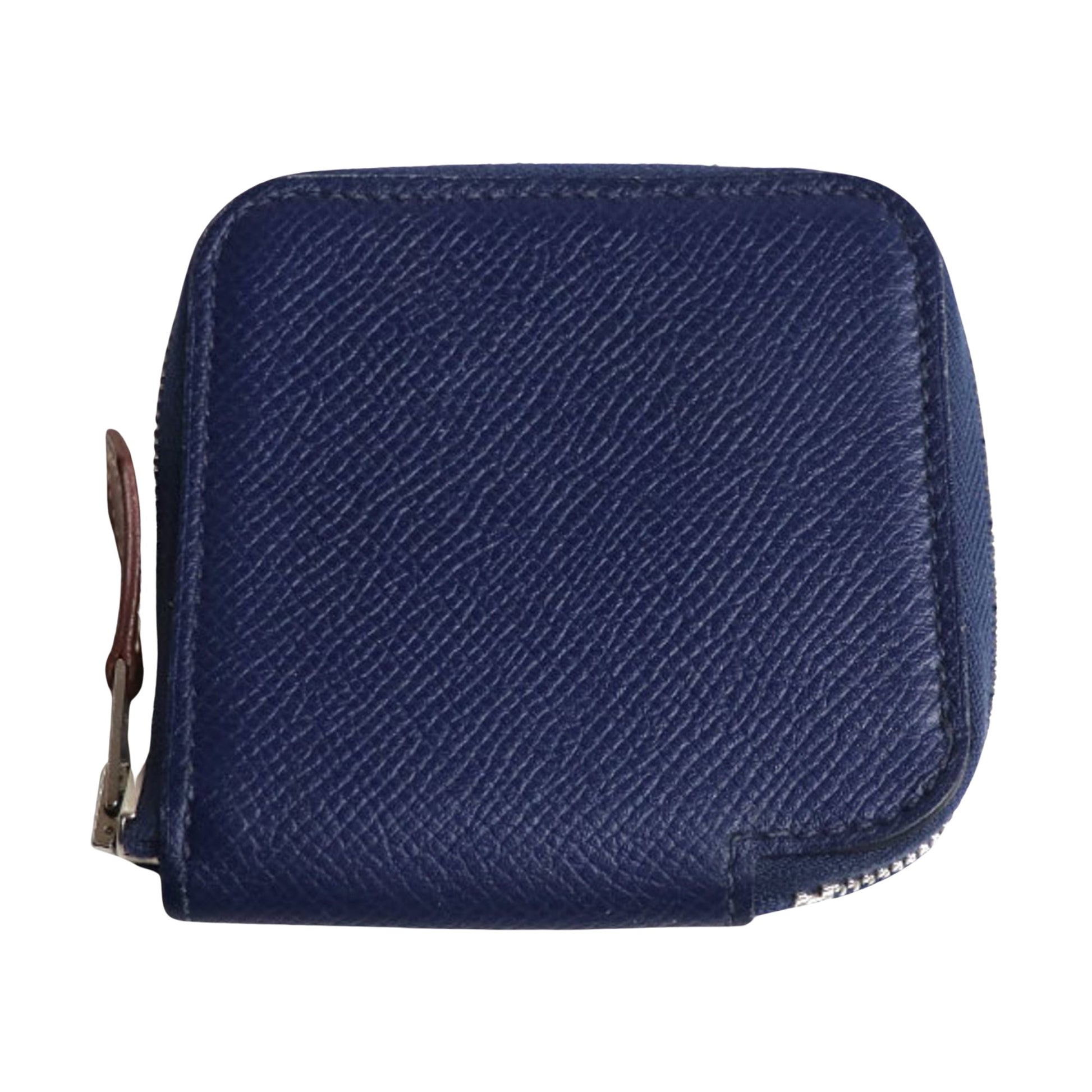 Hermès Silk'In, Navy, Leather, wallet