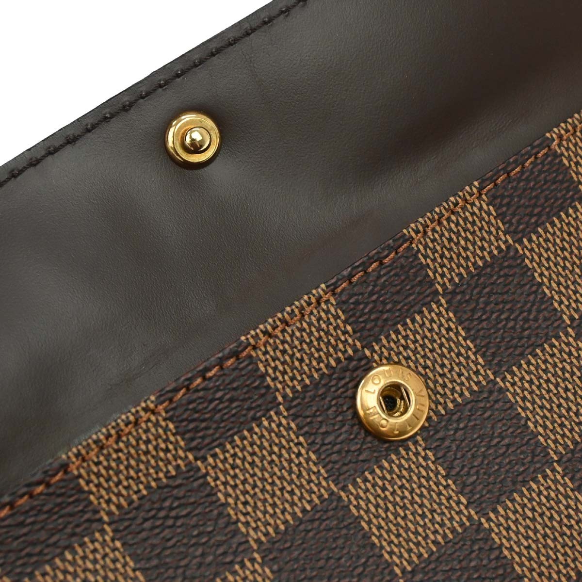 Louis Vuitton Aubagne Damier Ebene, Brown, Canvas, Handbag