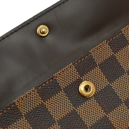 Louis Vuitton Aubagne Damier Ebene, Brown, Canvas, Handbag