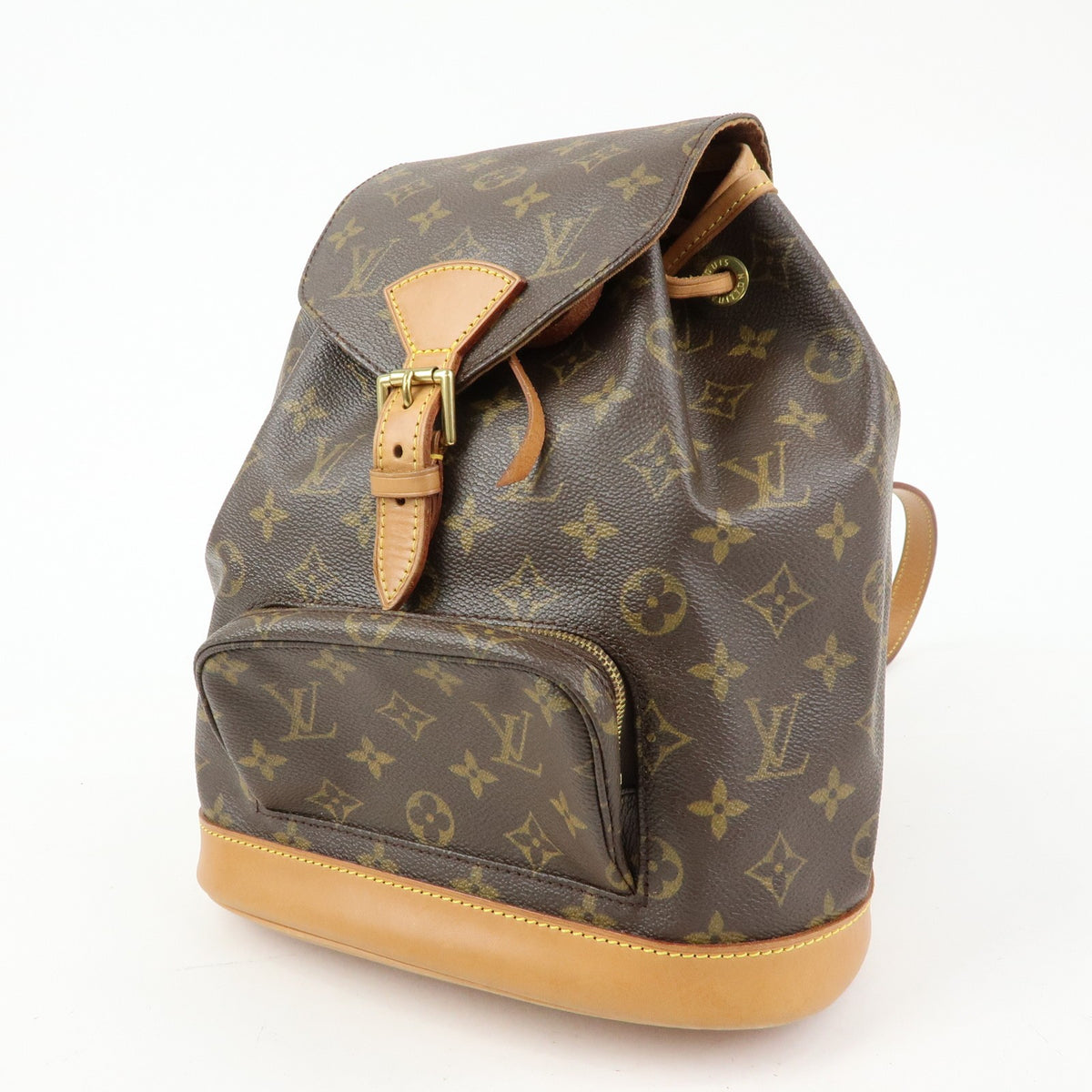 Louis Vuitton Vintage Montsouris Monogram Canvas, Brown, Canvas, Backpack