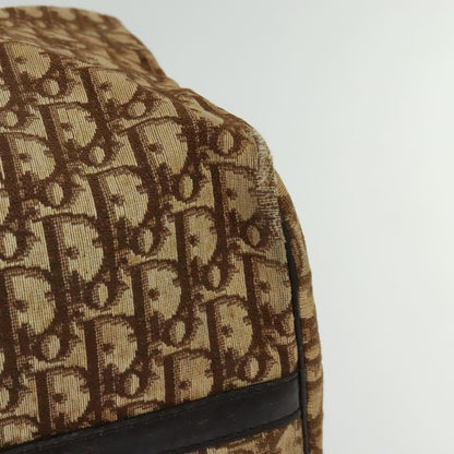 Christian Dior Vintage Trotter Boston Bag Canvas, BROWN, CANVAS, Travel bag