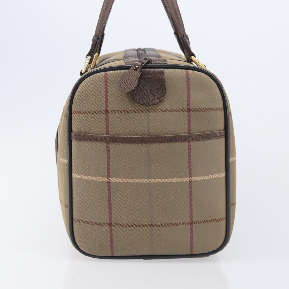 Burberry Nova check boston Canvas, Beige, Canvas, Handbag