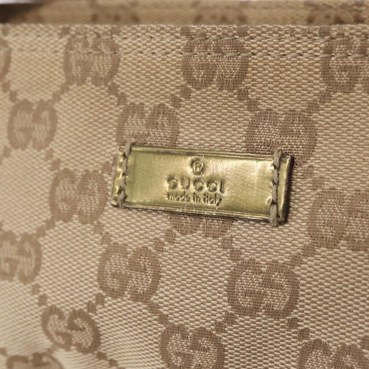 Gucci Web Strap Messenger GG Coated Canvas, Beige, Canvas, Handbag