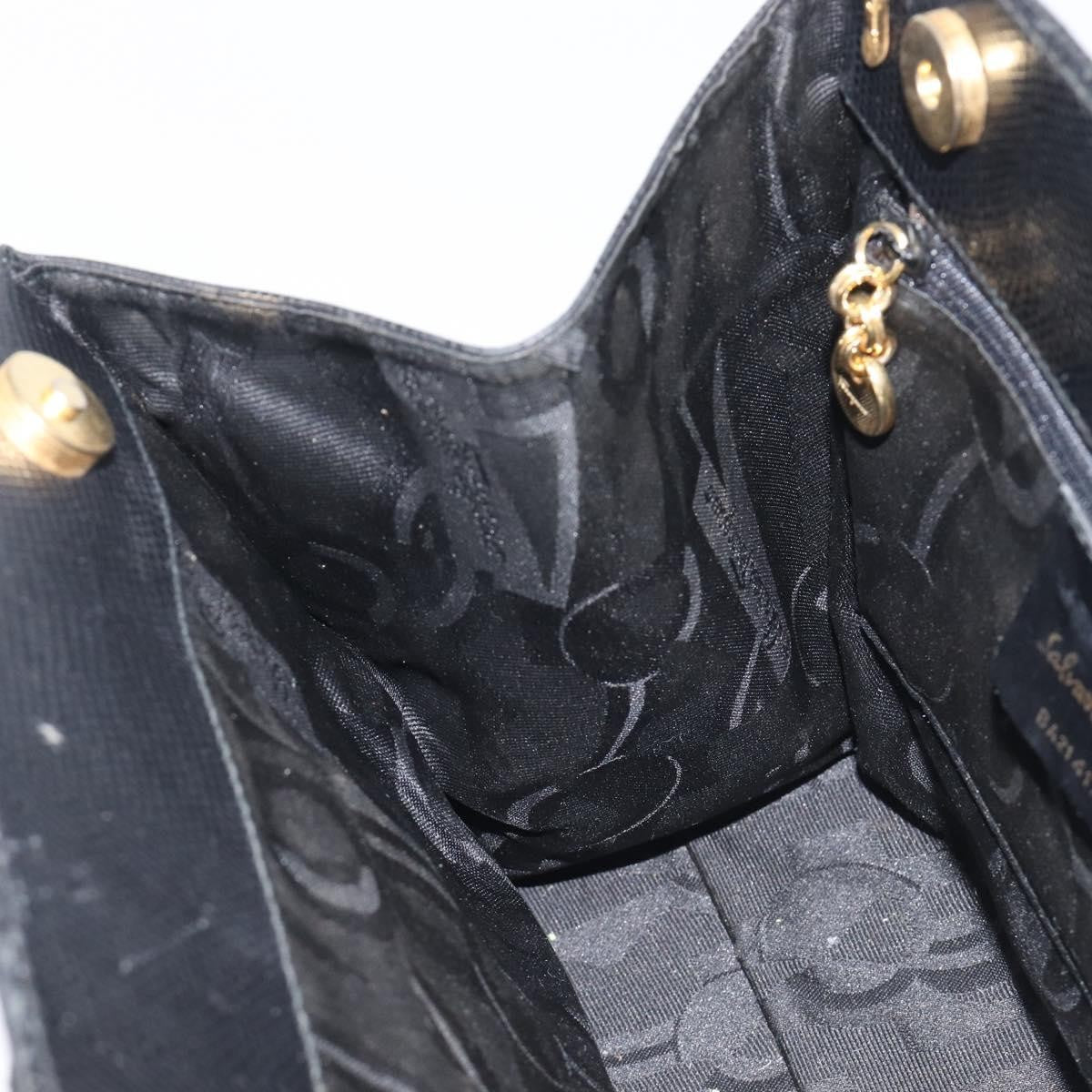 Salvatore Ferragamo Convertible Vara Bow Leather, Black, Leather, Tote Bag