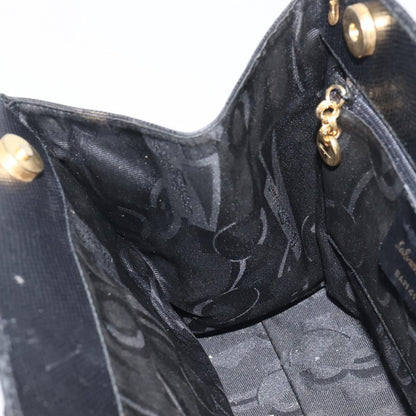 Salvatore Ferragamo Convertible Vara Bow Leather, Black, Leather, Tote Bag