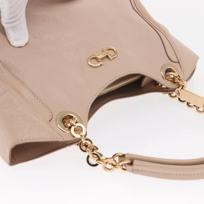 Salvatore Ferragamo Betulla Chain Tote Leather, Pink, Leather, Handbag