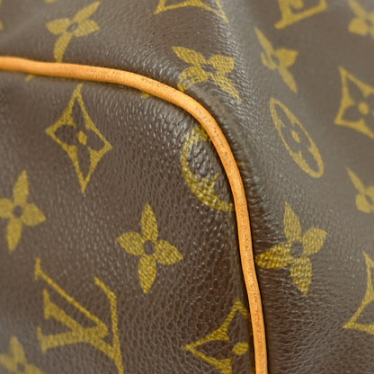 Louis Vuitton Keepall Bandoulière Monogram, Brown, Canvas, Travel Bag