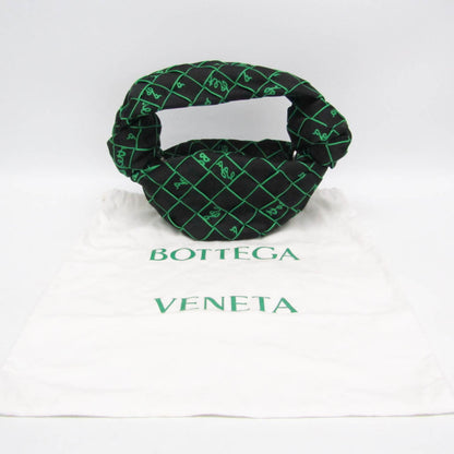 Bottega Veneta Double Knot Hobo Intrecciato Effect Jacquard, Multicolour, Nylon, Shoulder Bag