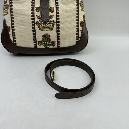 Gucci Vintage Jackie O Web Hobo GG Canvas and leather, Multicolour, Canvas, Shoulder Bag