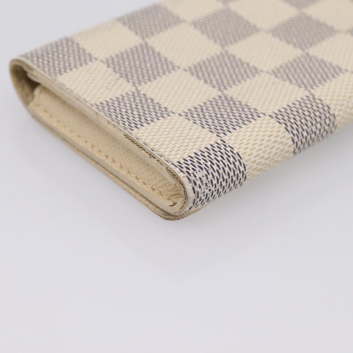 Louis Vuitton Envelope Business Card Holder Damier, White, Canvas, Card Holder