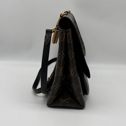 Louis Vuitton Marignan Monogram Canvas with Leather, Brown, Canvas, Handbag