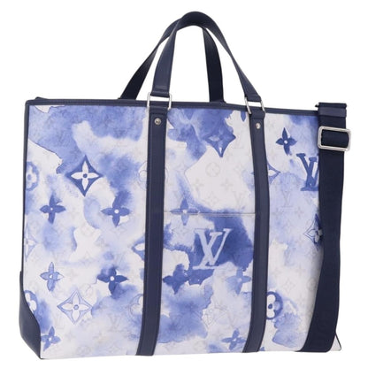 Louis Vuitton New Limited Edition Monogram Watercolor Canvas, Blue, Canvas, Tote Bag