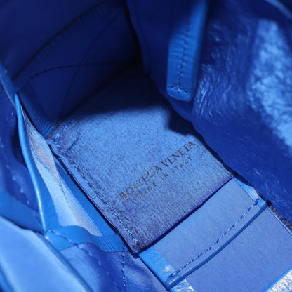 Bottega Veneta Cassette Maxi Intrecciato Leather, Blue, Leather, Crossbody Bag