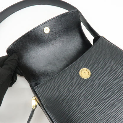 Louis Vuitton Buci Epi Leather, Black, Leather, Handbag