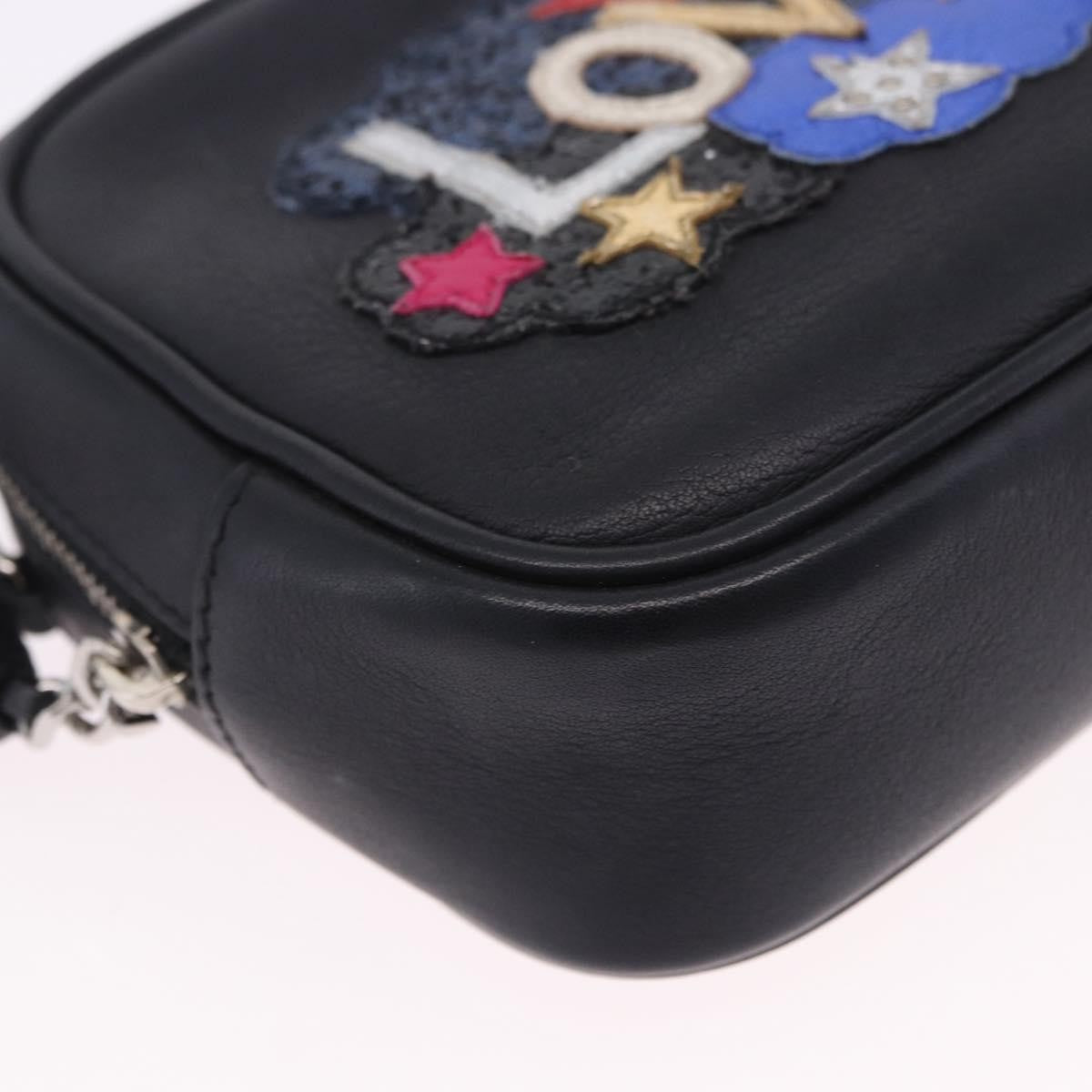 Saint Laurent Classic Monogram Blogger Patch Embellished Leather, Black, Leather, Crossbody Bag