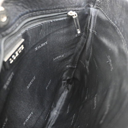 Loewe Anagram Leather, Black, Leather, Shoulder Bag