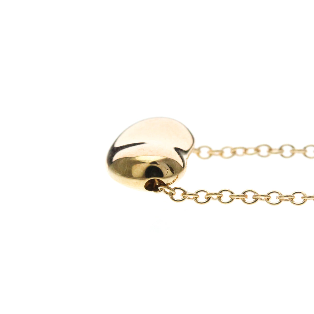 Tiffany & Co. Elsa Peretti Bean Pendant 18K Rose Gold, Gold, Pink Gold, Necklace