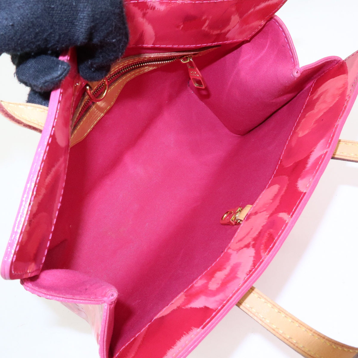 Louis Vuitton Catalina Limited Edition Monogram Vernis Ikat, Pink, Leather, Handbag