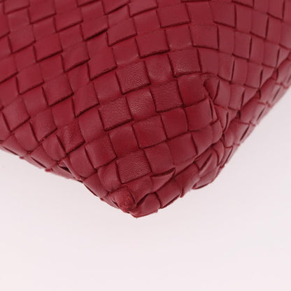 Bottega Veneta Capri Intrecciato Nappa, Red, Leather, Tote Bag