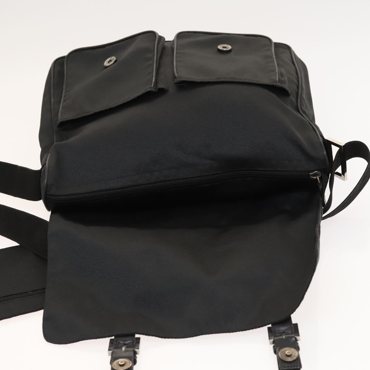 Fendi Vintage Nylon, Black, Nylon, Shoulder Bag