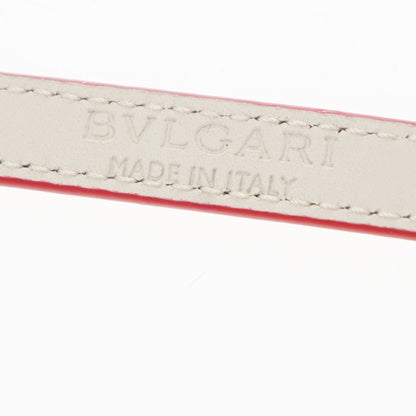 Bvlgari Serpenti Forever Double Wrap Leather, Red, Leather, Bracelet