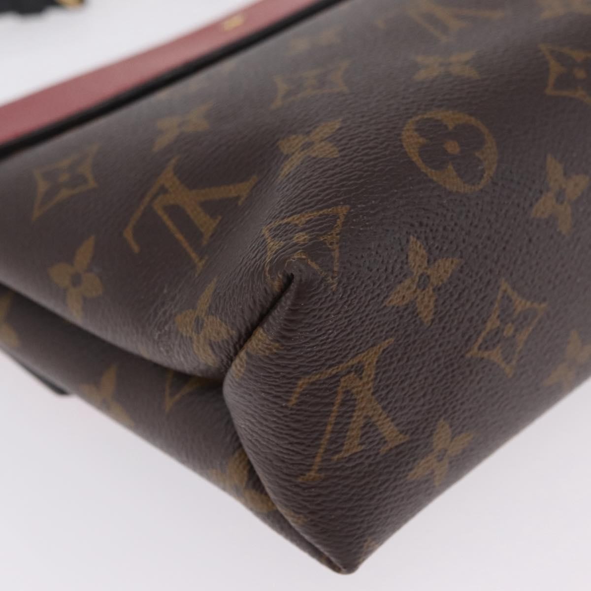 Louis Vuitton Saint Placide Monogram Canvas and Leather, Brown, Canvas, Handbag
