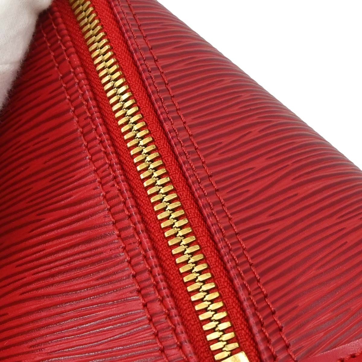 Louis Vuitton Alma Epi Leather, Red, Leather, Handbag