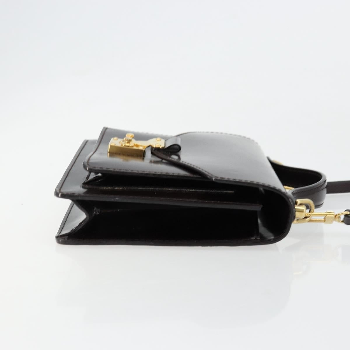 Louis Vuitton Monceau Vernis, Burgundy, Patent Leather, Handbag