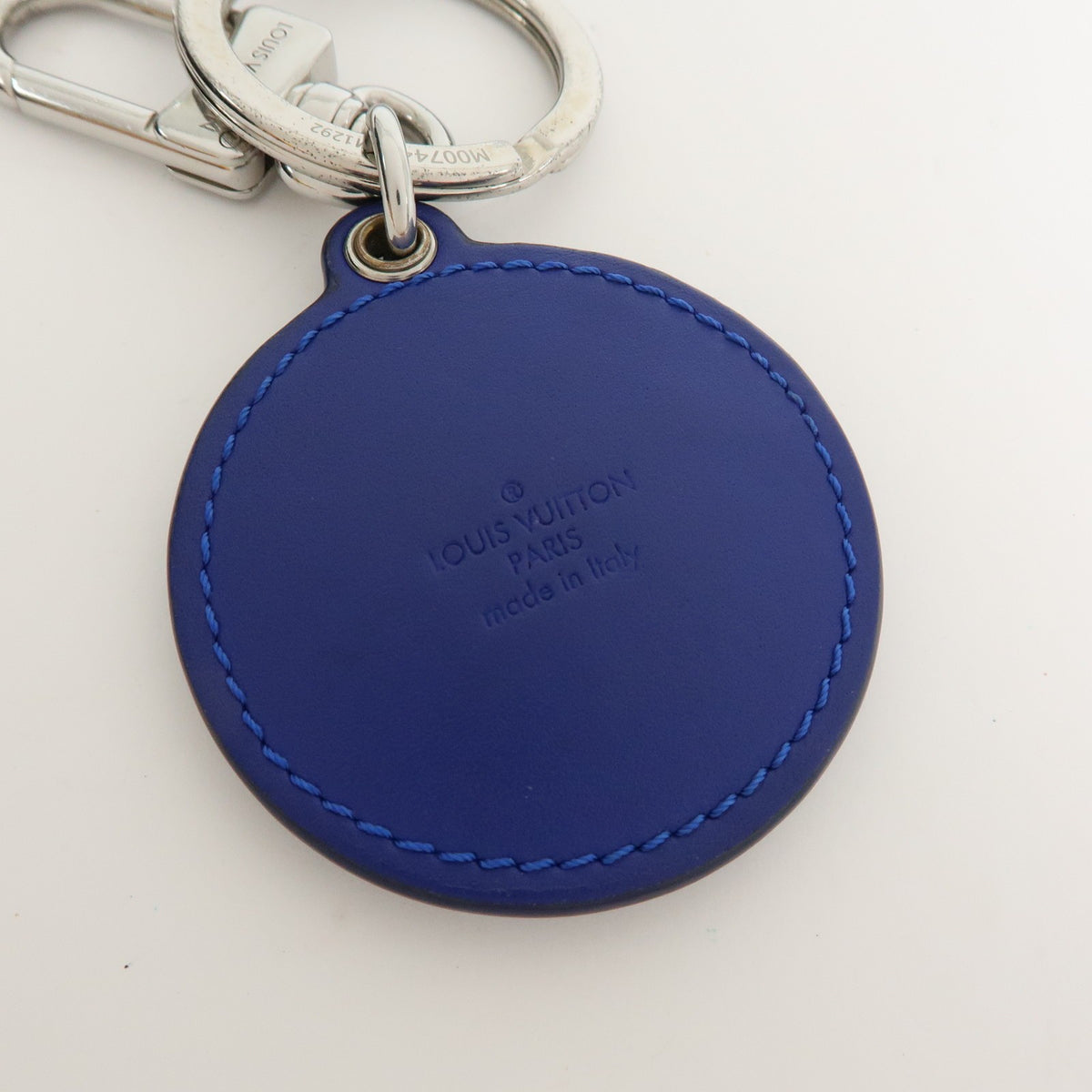 Louis Vuitton LV Circle Bag Charm and Key Holder Metal, Blue, Leather, Charm