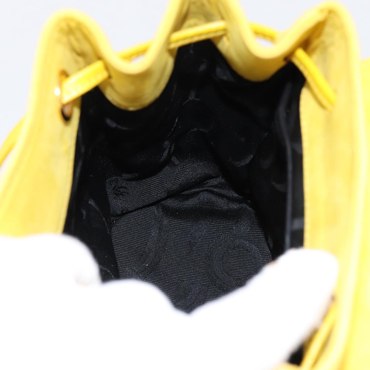 Salvatore Ferragamo Gancini Suede, Yellow, Suede, Backpack