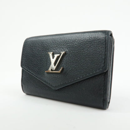 Louis Vuitton Lockmini Leather, Black, Leather, Wallet