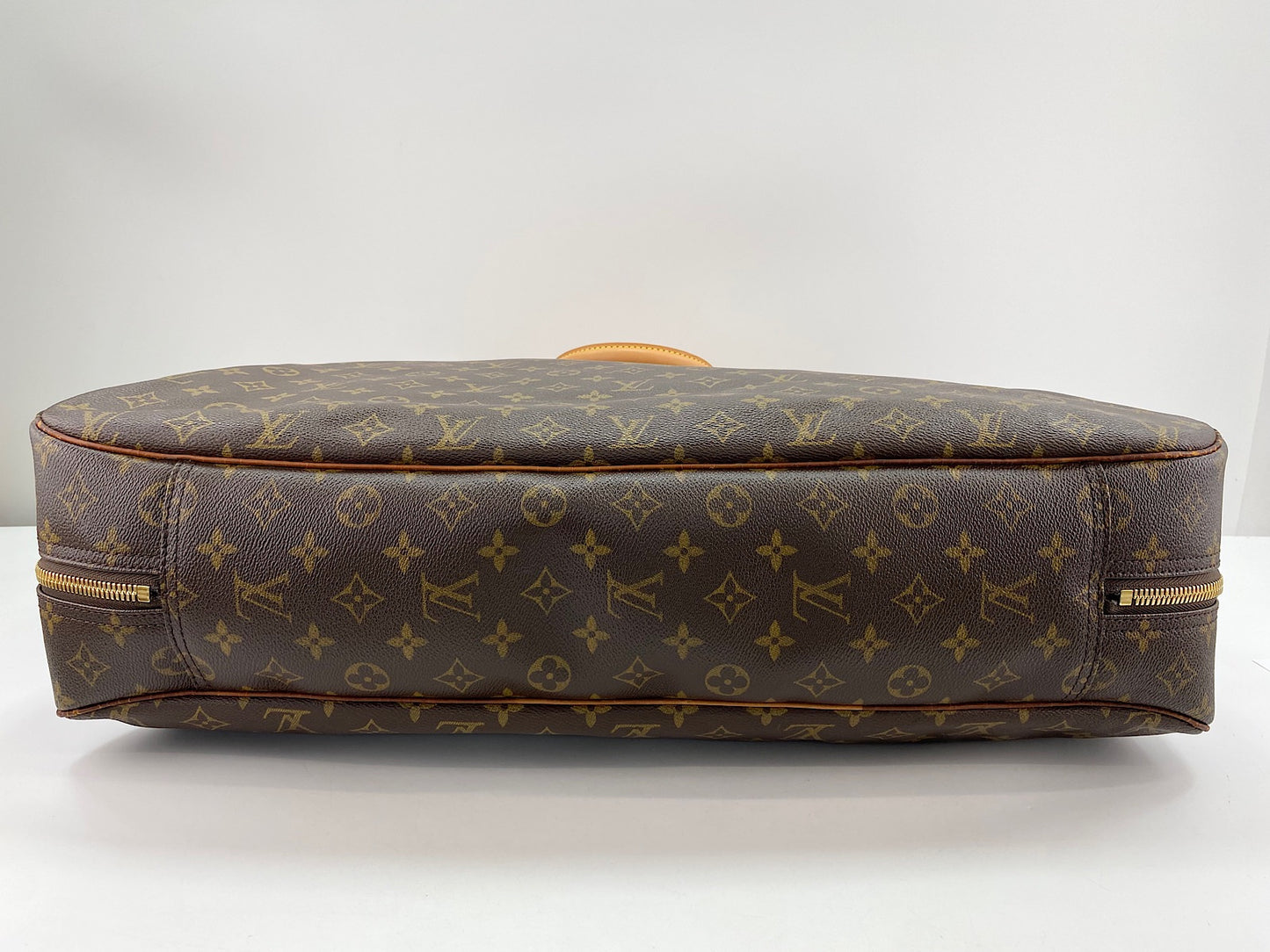 Louis Vuitton Alize Monogram, Brown, Canvas, Travel Bag