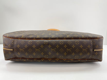 Louis Vuitton Alize Monogram, Brown, Canvas, Travel Bag
