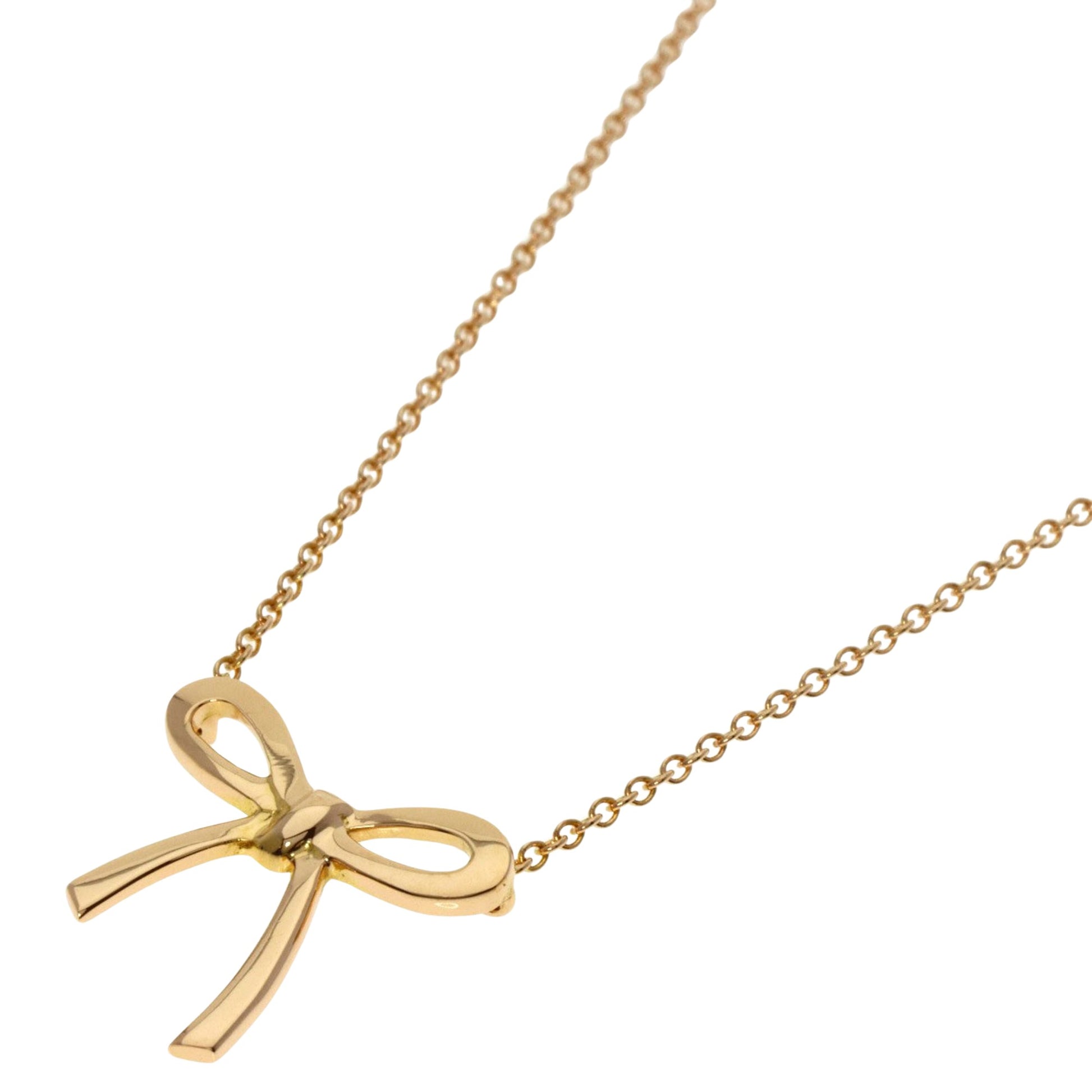 Tiffany & Co Bow, Gold, Rose Gold, necklace