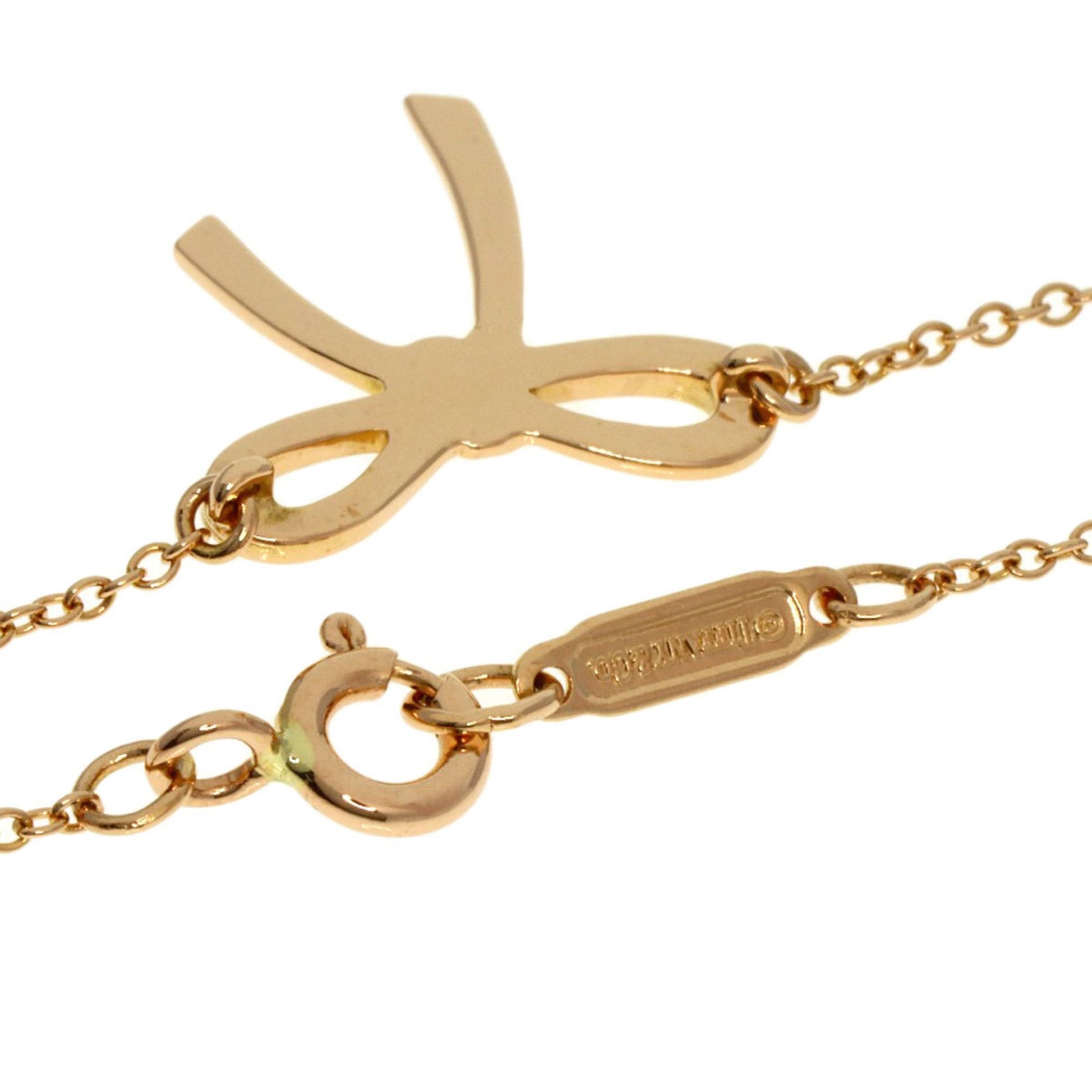 Tiffany & Co Bow, Gold, Rose Gold, necklace